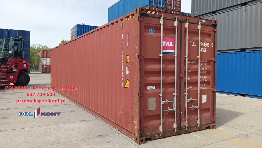 Kontener morski 12 metrowy, 40 HC / PZ