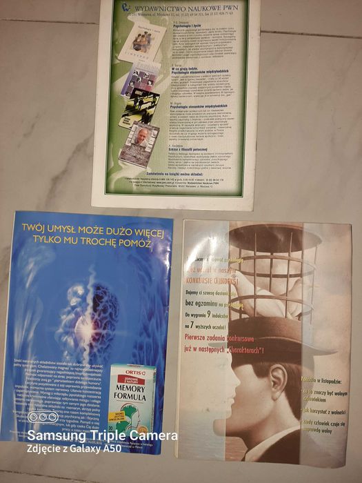 Psychologia „Charaktery” Magazyn 9/1999, 4/2000, 10/2001, stan b.dobry