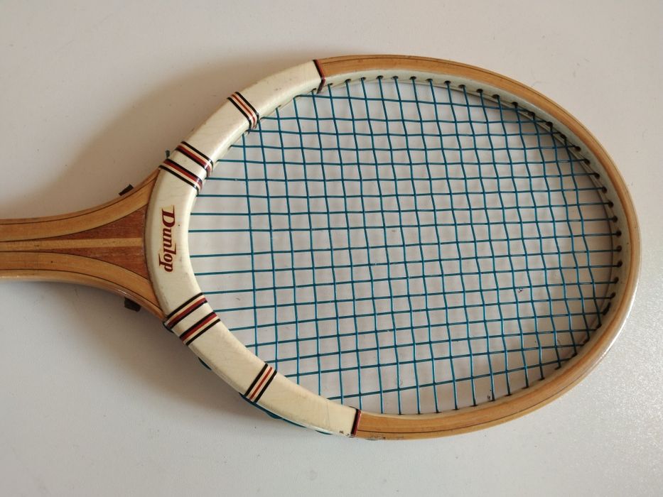 Rakieta tenisowa drewniana Dunlop stara