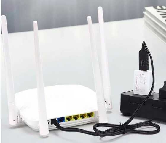 USB to DC 5,5*2,1 мм адаптер, кабель живлення роутера 5, 9, 12в