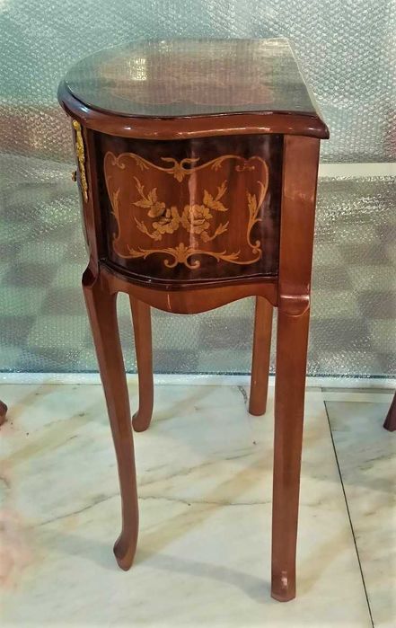 Par Mesinhas Cabeceira Apoio 2 Gavetas