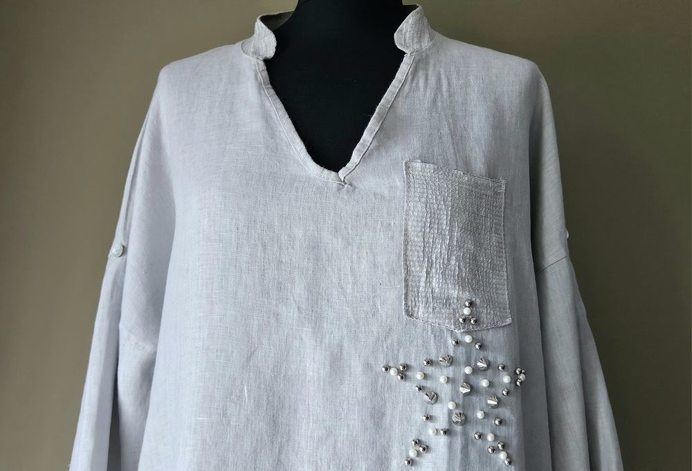 100 %  len bluzka / tunika ( made in Italy) rozmiar uniwersalny / one size