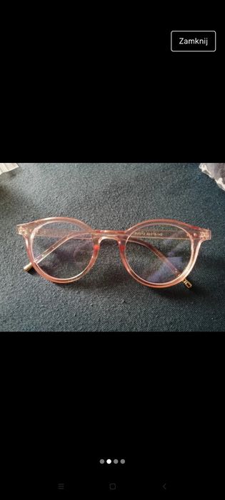 Nowe okulary zerówki retro vintage oldschool różowe
