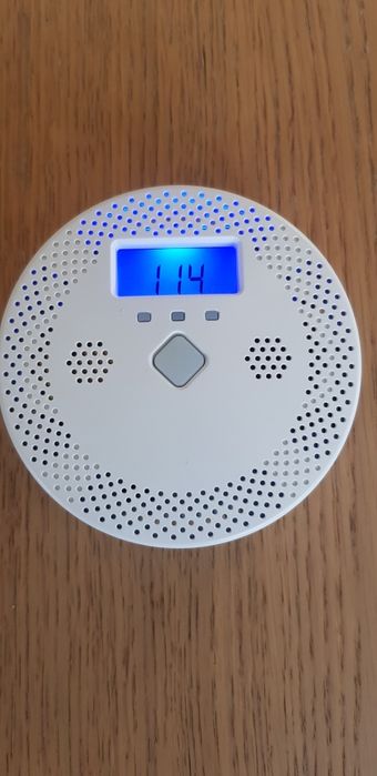 Czujnik dymu z wyświetlaczem LCD WiFi Smart Life i Tuya