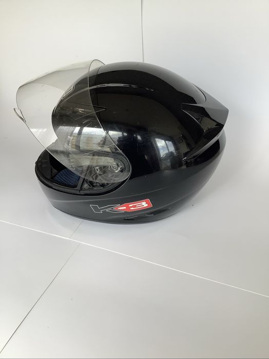 Capacete AGV Preto + auricular Bluetooth
