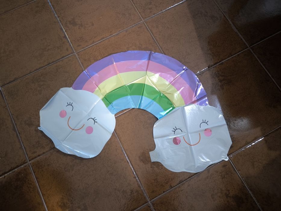 Conjunto de balões arco-íris