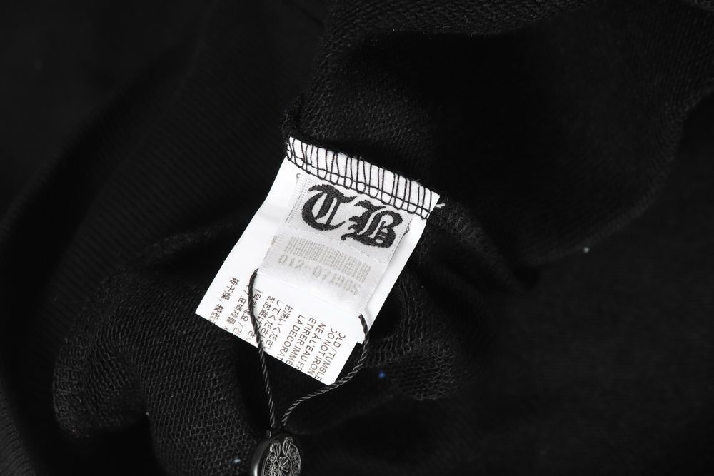 Chrome Hearts худи мужское оверсайз унисекс черное оригинал капюшон