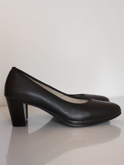 Czółenka Ara półbuty czarne skórzane 36 (model 12- 13436 -05)