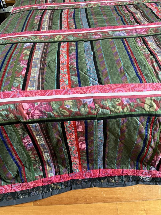 Colcha patchwork cama de casal
