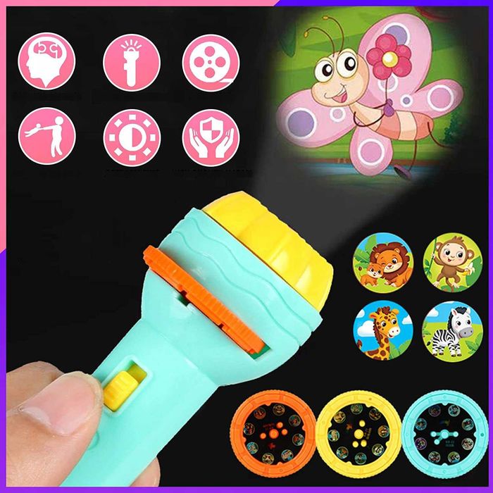 Фонарик проектор детский светильник ночник