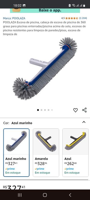 Escova de piscinas 17,5"