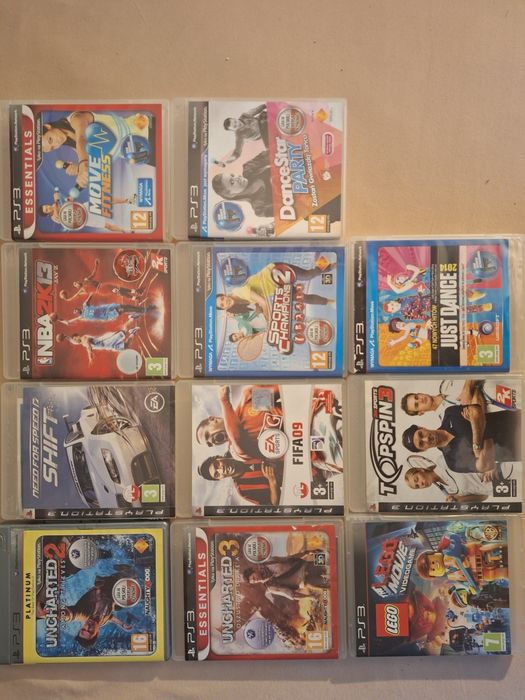 PS 3 Gry Fifa 09/Uncharted 2,3