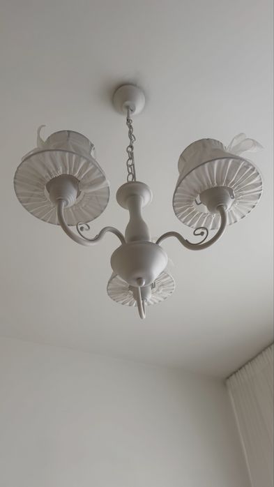 Lampa wisząca 3x40W E27 biała