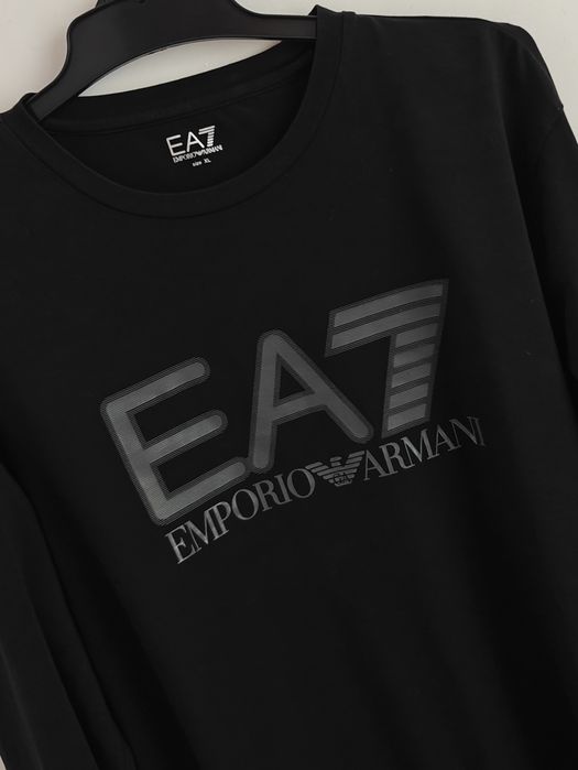 Emporio Armani bluzka z długim rękawem męska bawełniana XL