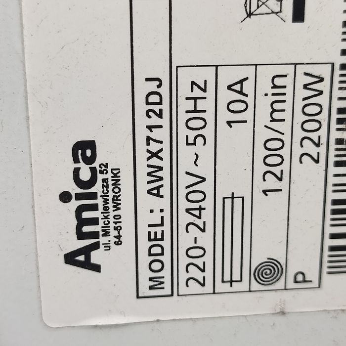 Wanna zbiornik bęben Amica AWX712DJ
