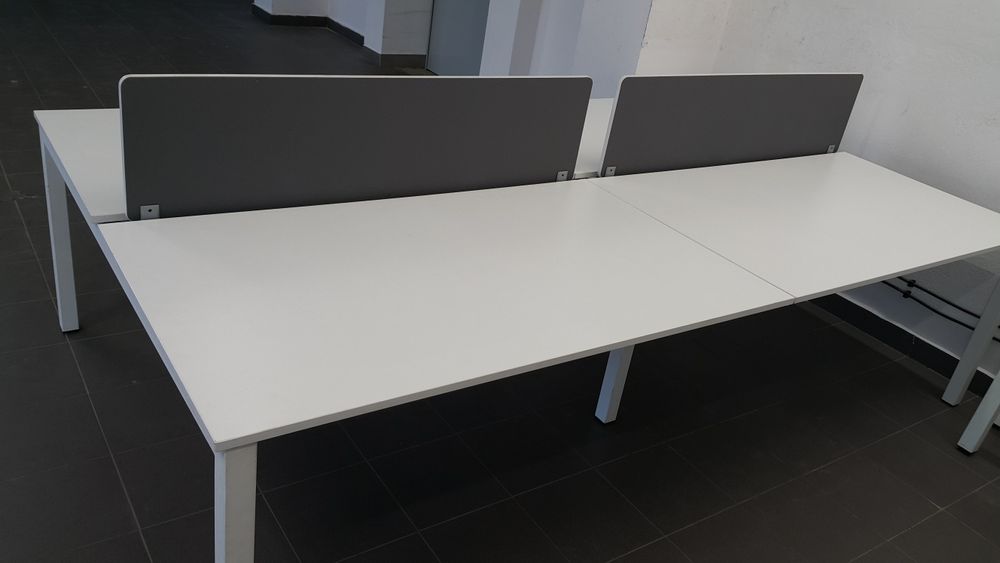 Biurko biurka biurowe z przegrodą open space czteroosobowe