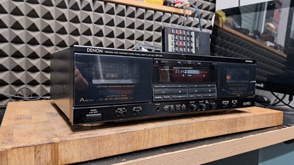 Deck Denon DRW-850 z pilotem po 1.włascicielu