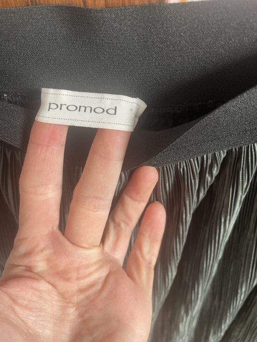 Spódnica plisowana Promod butelkowa zieleń