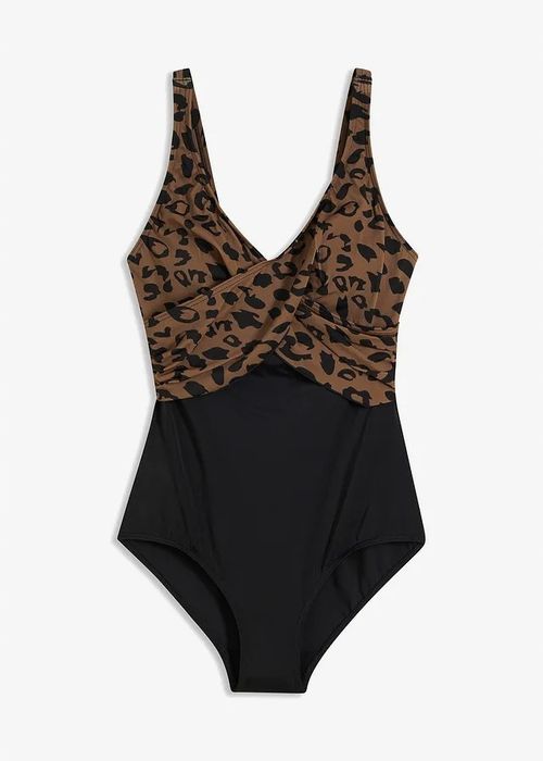 B.P.C kostium kąpielowy czarny w cętki ^42