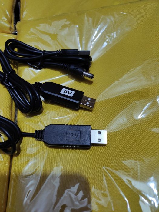 USB - DC 12v. 9v. 5v. 5,5мм повышающий кабель для роутера. юсб дс. Кие ...