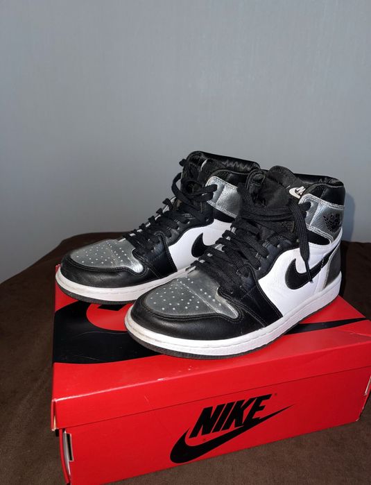 Кросівки Women Air Jordan 1 ;Silver Toe