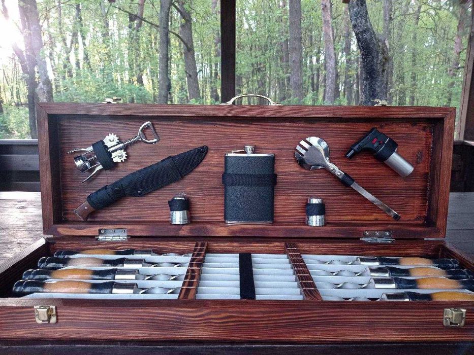 Наборы Шампуров в Кейсе.Подарок.Набор для Пикника.Подарочный кейс.