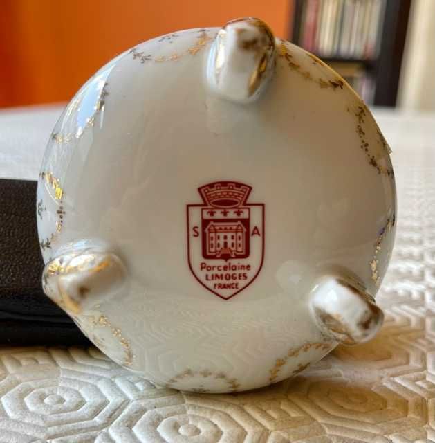 Limoges porta-jóias em porcelana
