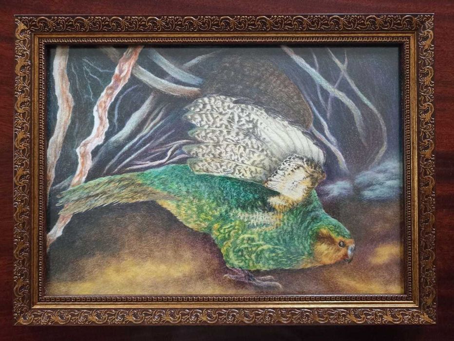 Картины акварельными карандашами, пастелью, акварелью в рамах