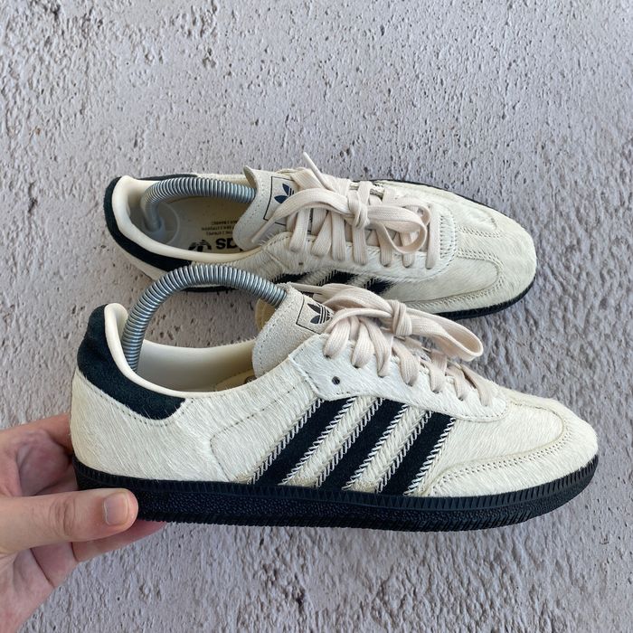 39 оригінал jp5329 жіночі кеди adidas samba og pony hair finish