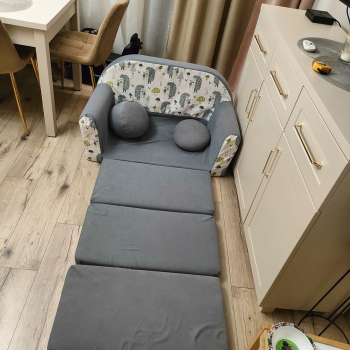 Sofa rozkładana dziecięca gąbkowa