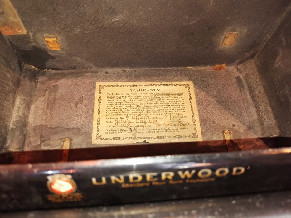 Máquina Escrever Underwood