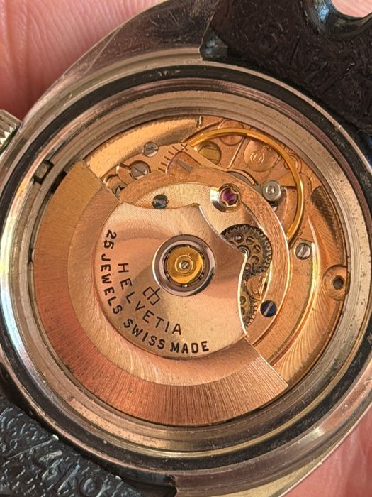 Helvetia Cosmotimer Automatic, duży rozmiar  38/41mm, piękny stan, pudelko