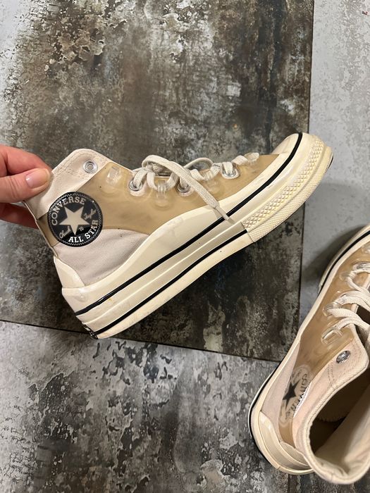 Кеди Converse x Kim Jones VINTAGE 70 на платформі бежеві