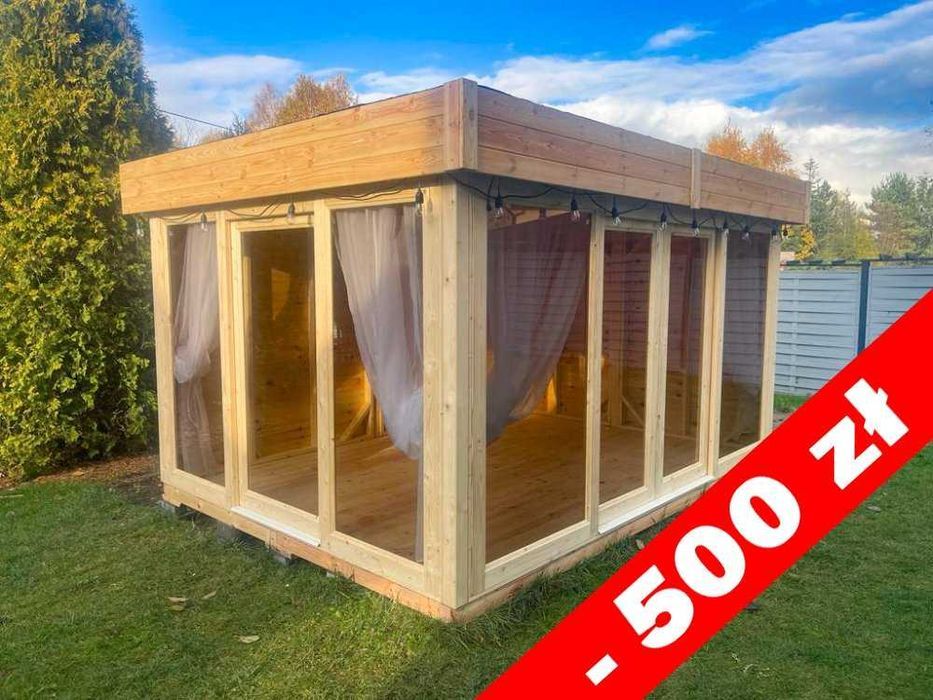 Dostępna od ręki! Altana, ogród zimowy, domek drewniany, oranżeria