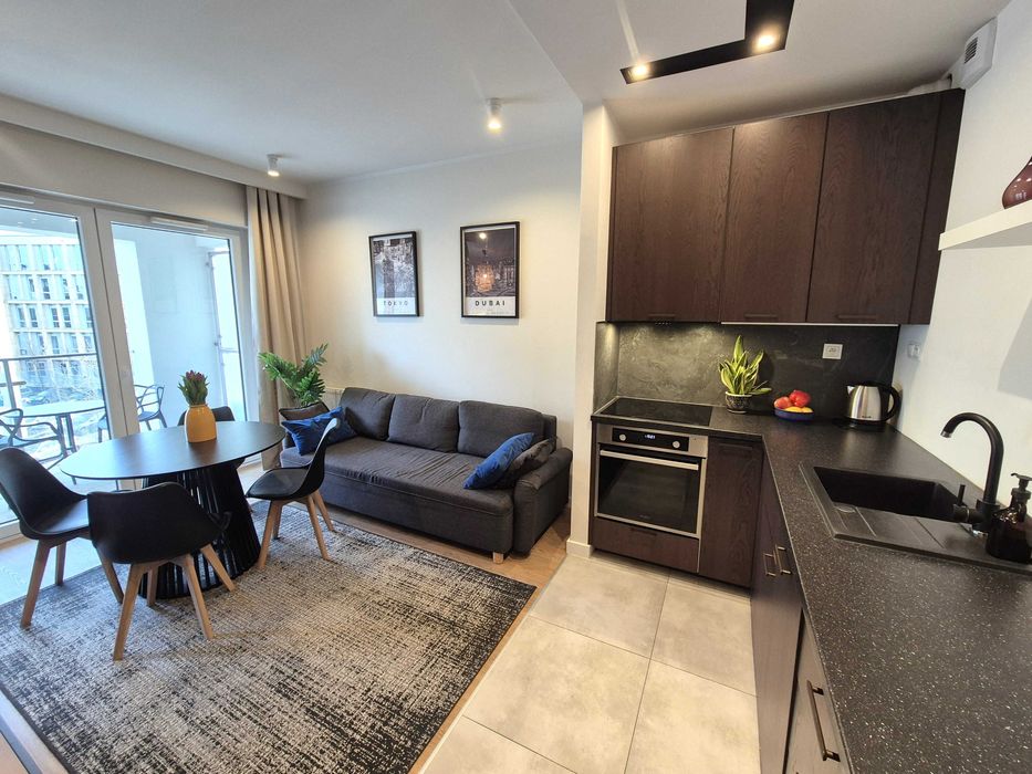 Katowicka/Lwowska - kawalerka z balkonem i częścią sypialnianą