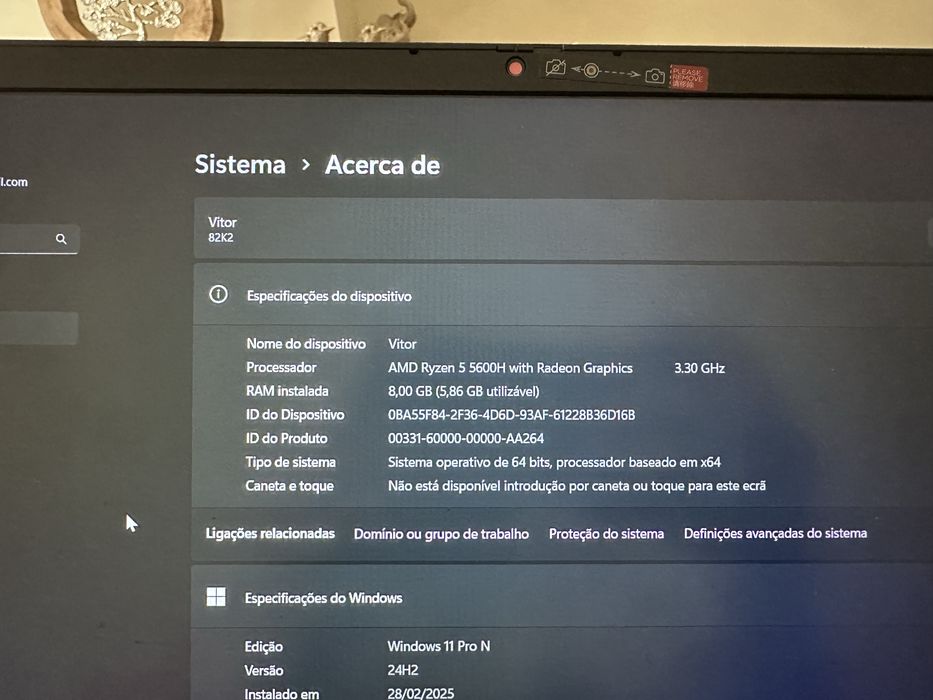 Portatil Lenovo | Ryzen 5600H | RTX 3050