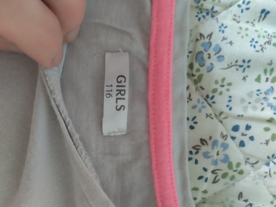 2x bawełniany t-shirt dziewczęcy 116