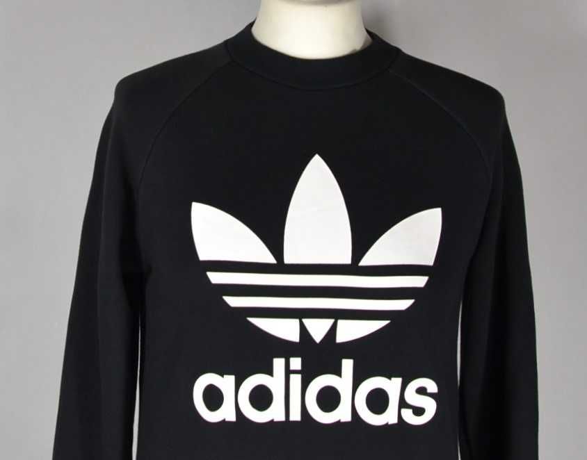 ADIDAS Trefoil Crew Logo Bluza Damska 36 Oryginlna Bawełna Super Stan