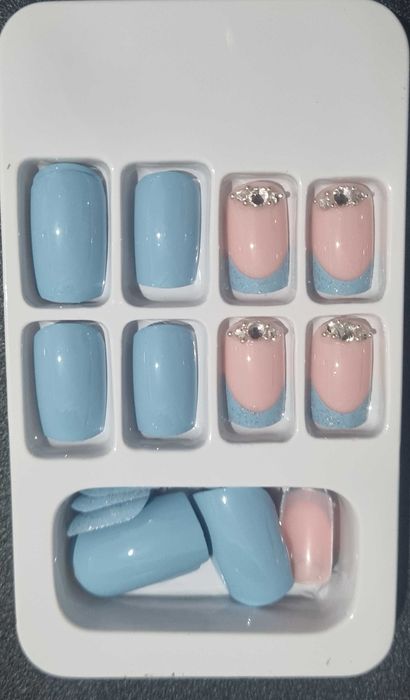 Conjunto de unhas postiças/falsas reutilizáveis - NOVAS