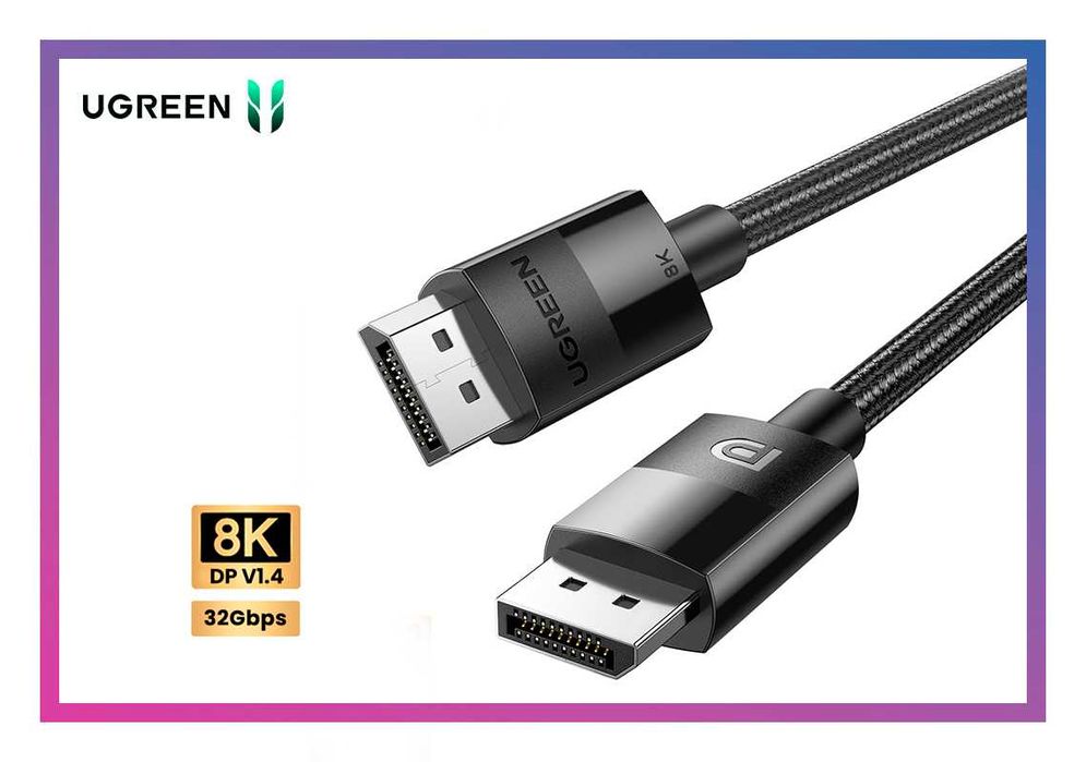 Кабель display port 4K 144hz шнур DP 1.4 дисплей порт для монитора