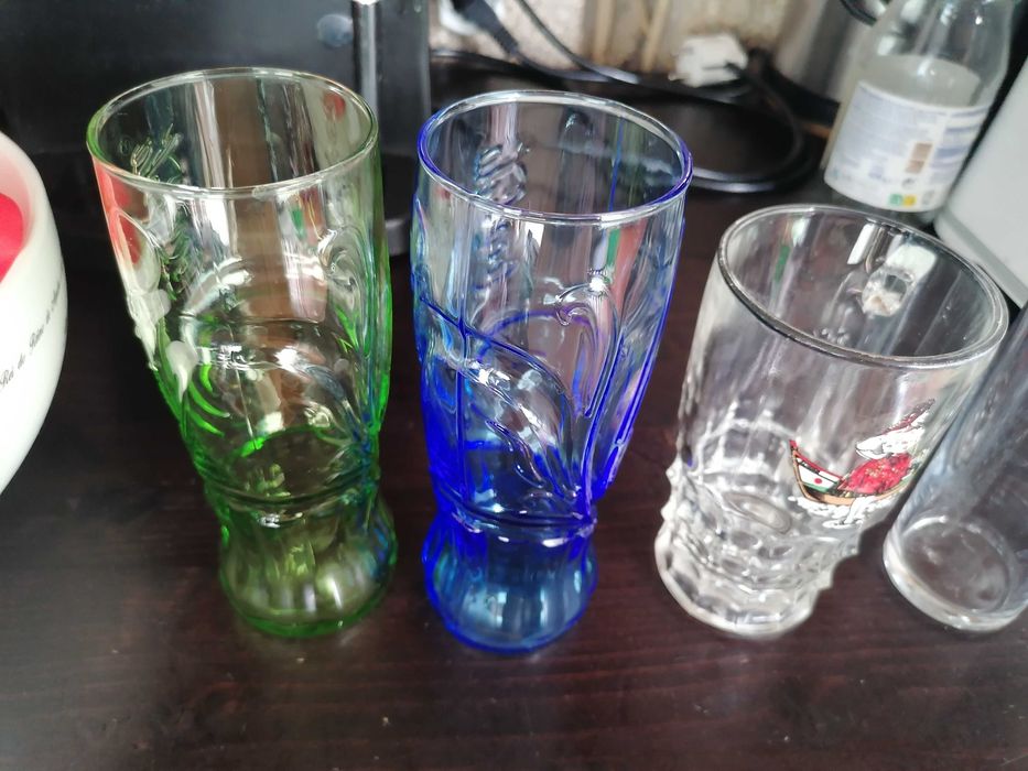 6 copos vidro varias marcas