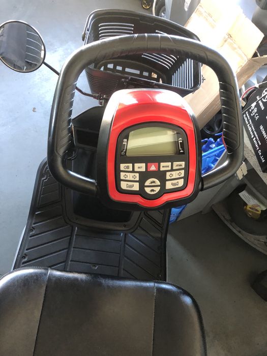 skuter dla inwalidy seniora zolar pride czerwony