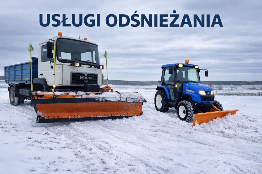 Odśnieżanie samochod 4x4 minitraktorek