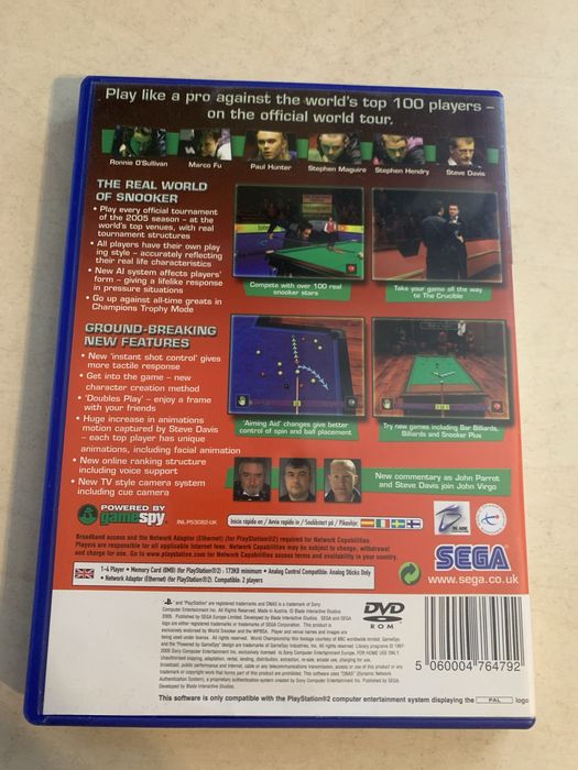 World snooker championship 2005 ps2