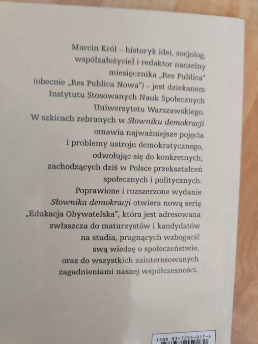 Marcin Król Słownik demokracji