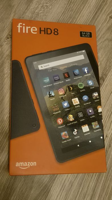 Tablet Amazon Fire HD 8 – 64 GB, czarny, nowy, w oryginalnym pudełku