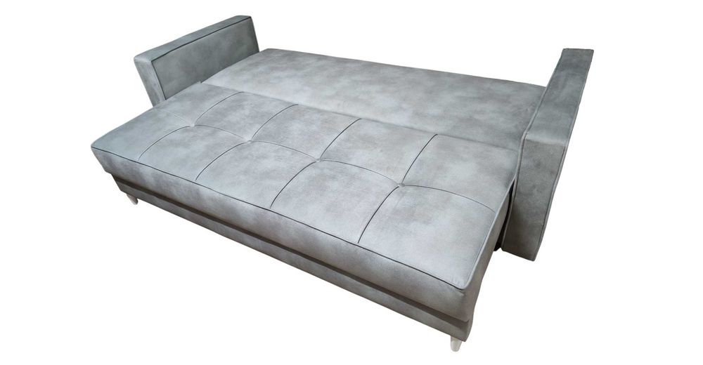 Kanapa Sofa Guzik -Pasy elastyczne + Sprężyna Bonell , . Premium