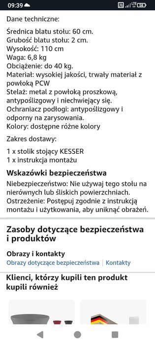 Stół okrągły idealny na działkę