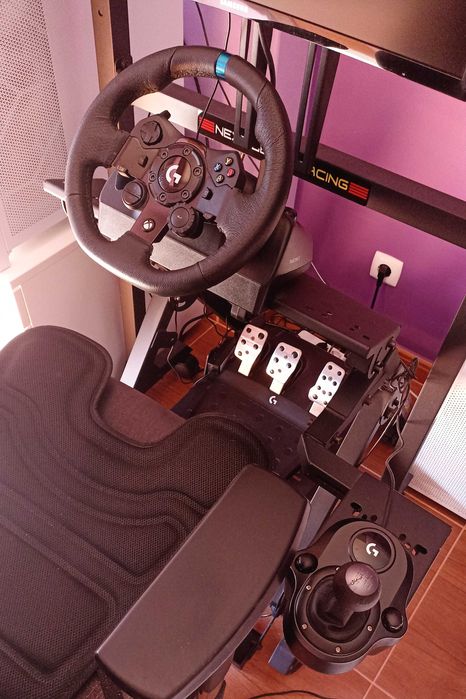 Logitech G923 TrueForce + Câmbio | Excelente Estado | Pouco Uso | Com Fatura