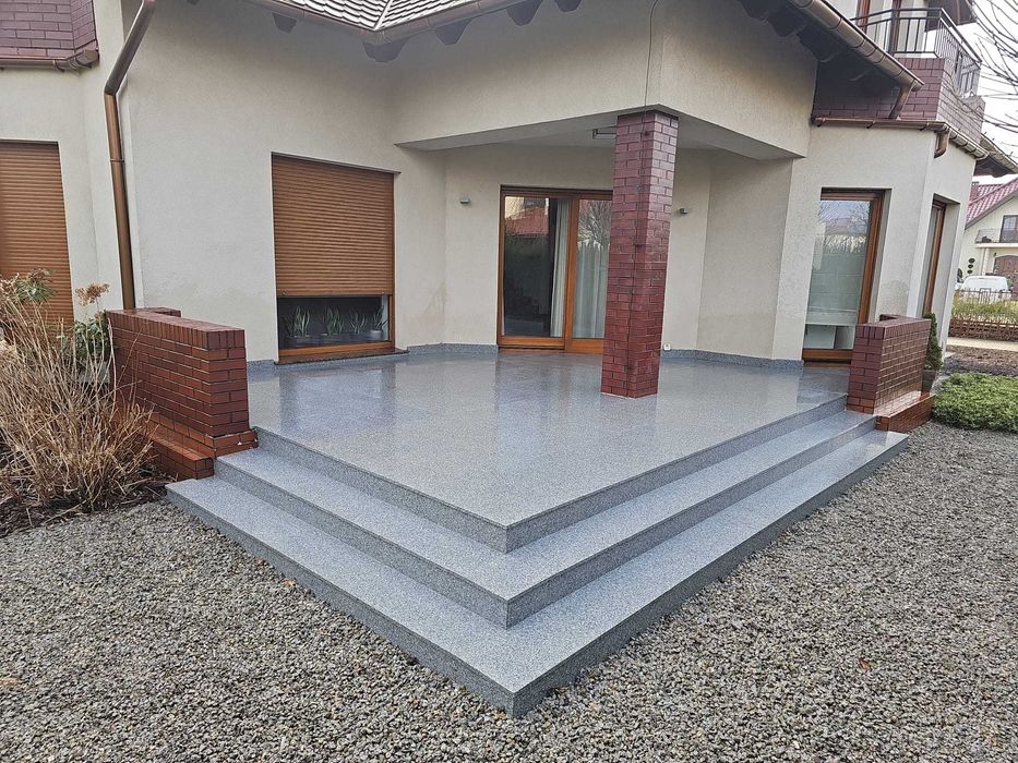 GRANIT G603 Bianco Cristal | płomieniowane płytki | 60x60x2cm